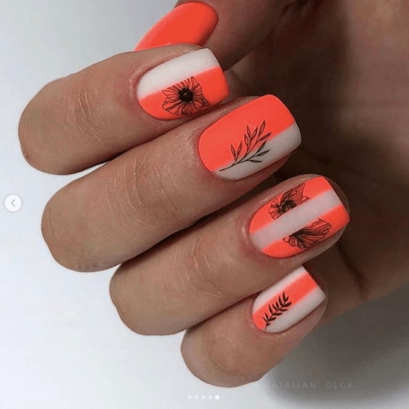 Ногти Дизайн Малиновый Цвет Фото